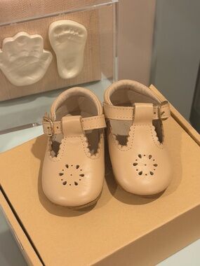 Soft T-Strap Baby Walkers in Neutral Beige